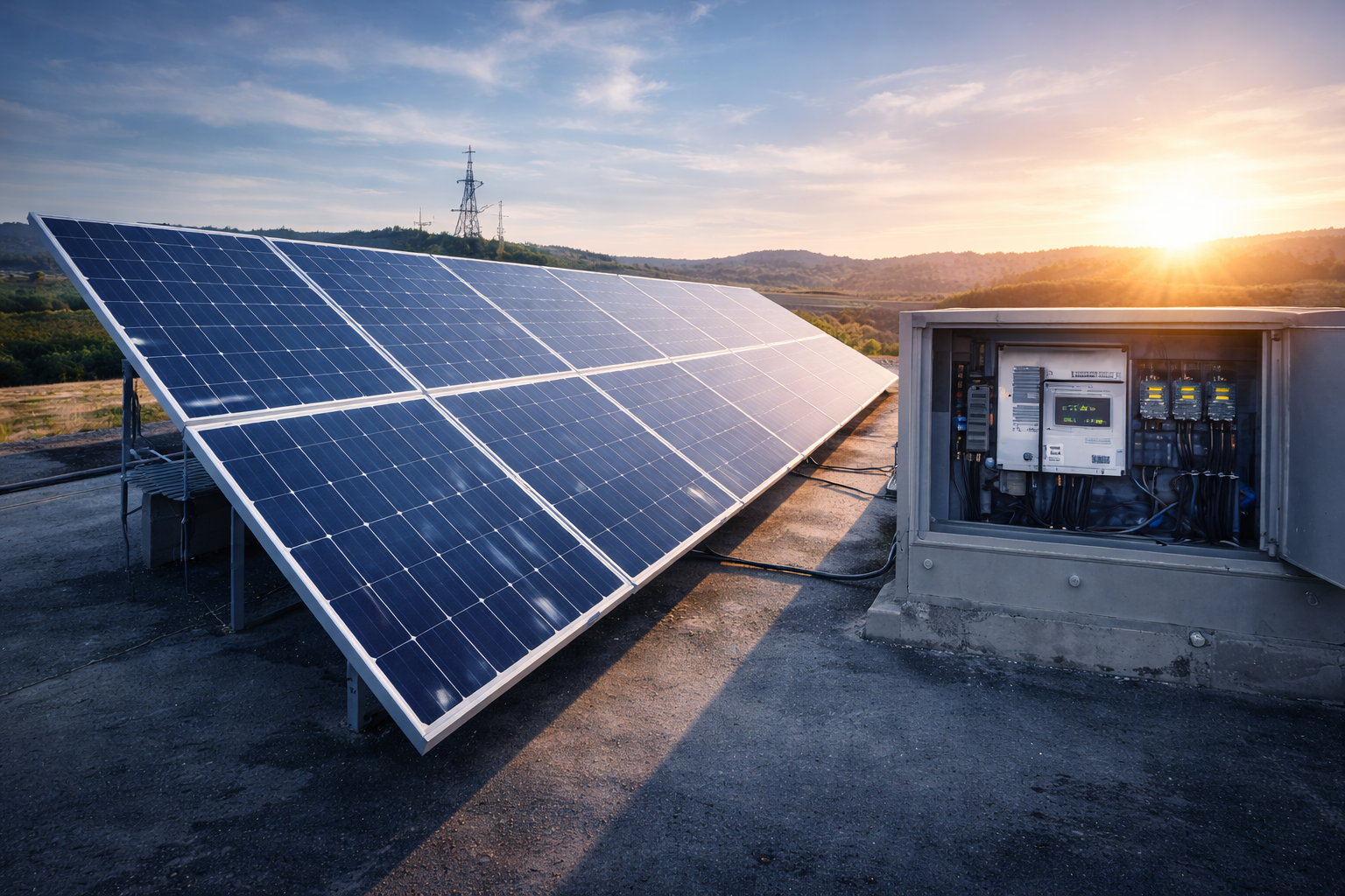 Solução técnica ligada a energia solar